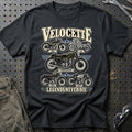 Velocette Legends Never Die T-Shirt-Beklædning-Velocette-Sort-S-Garage Culture Shop- garage - man cave - merchandise