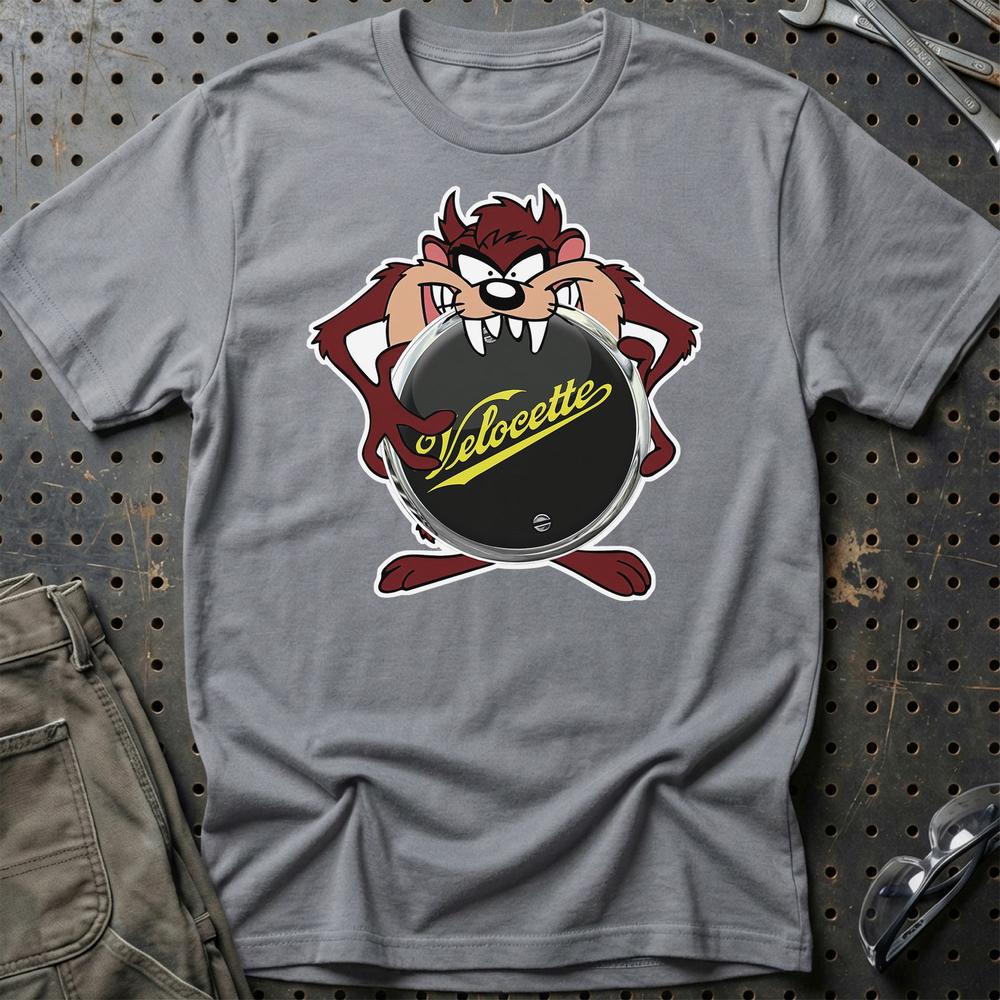 Velocette TAZ T-Shirt-Beklædning-Velocette-Grå Sport-S-Garage Culture Shop- garage - man cave - merchandise