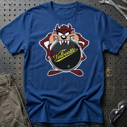 Velocette TAZ Unisex T-Shirt , Bomuld-Beklædning-Velocette-Blå Royal-S-Garage Culture Shop- garage - man cave - merchandise