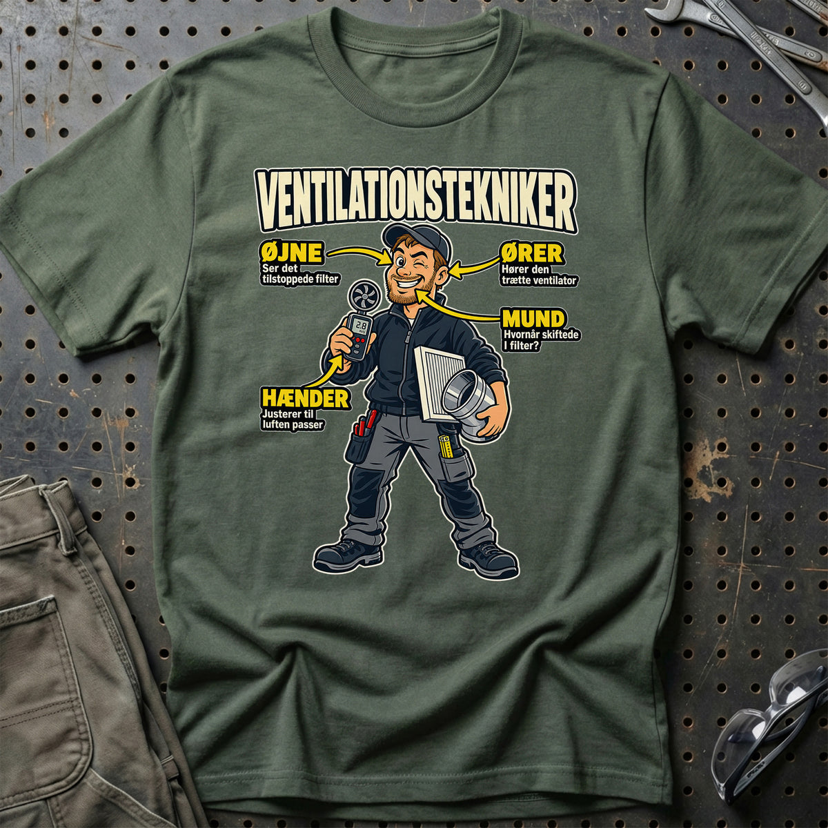 
Produktbillede af Ventilationstekniker – Anatomi T-Shirt