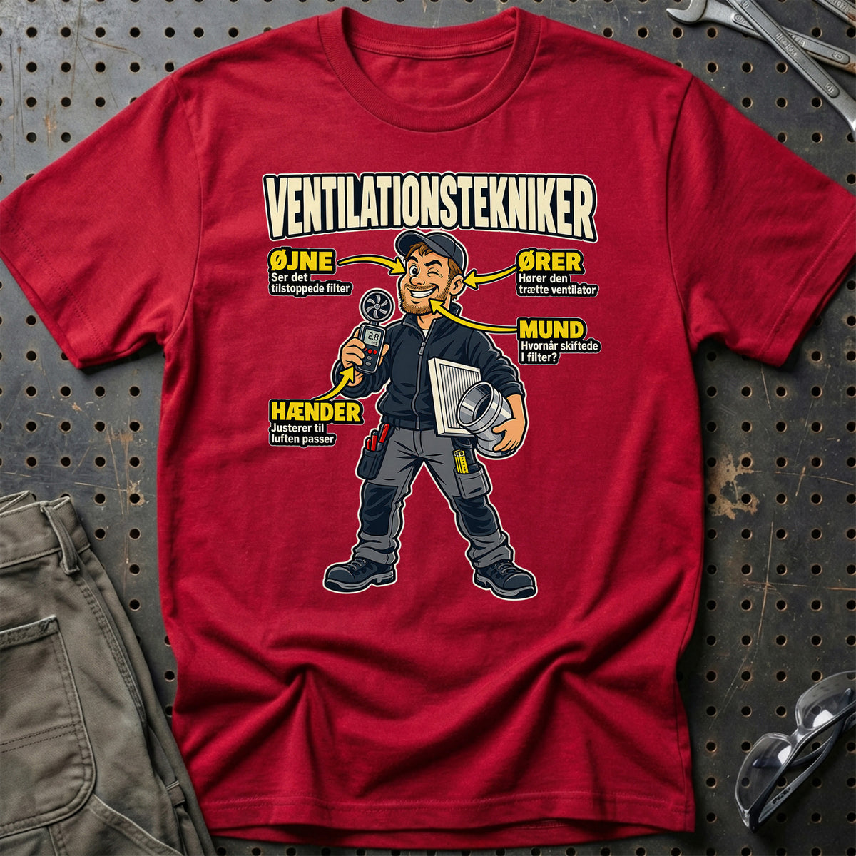 
Produktbillede af Ventilationstekniker – Anatomi T-Shirt