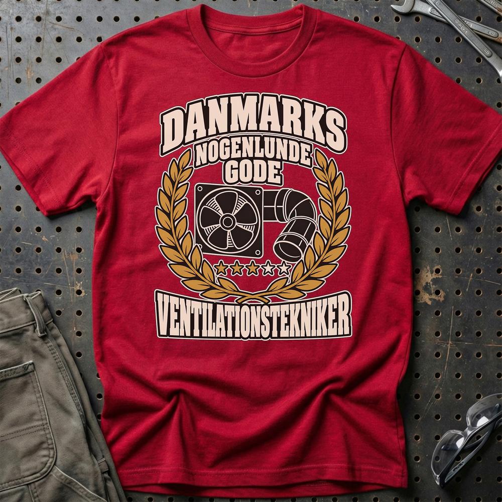 
Produktbillede af Ventilationstekniker – Danmarks Nogenlunde Gode T-Shirt