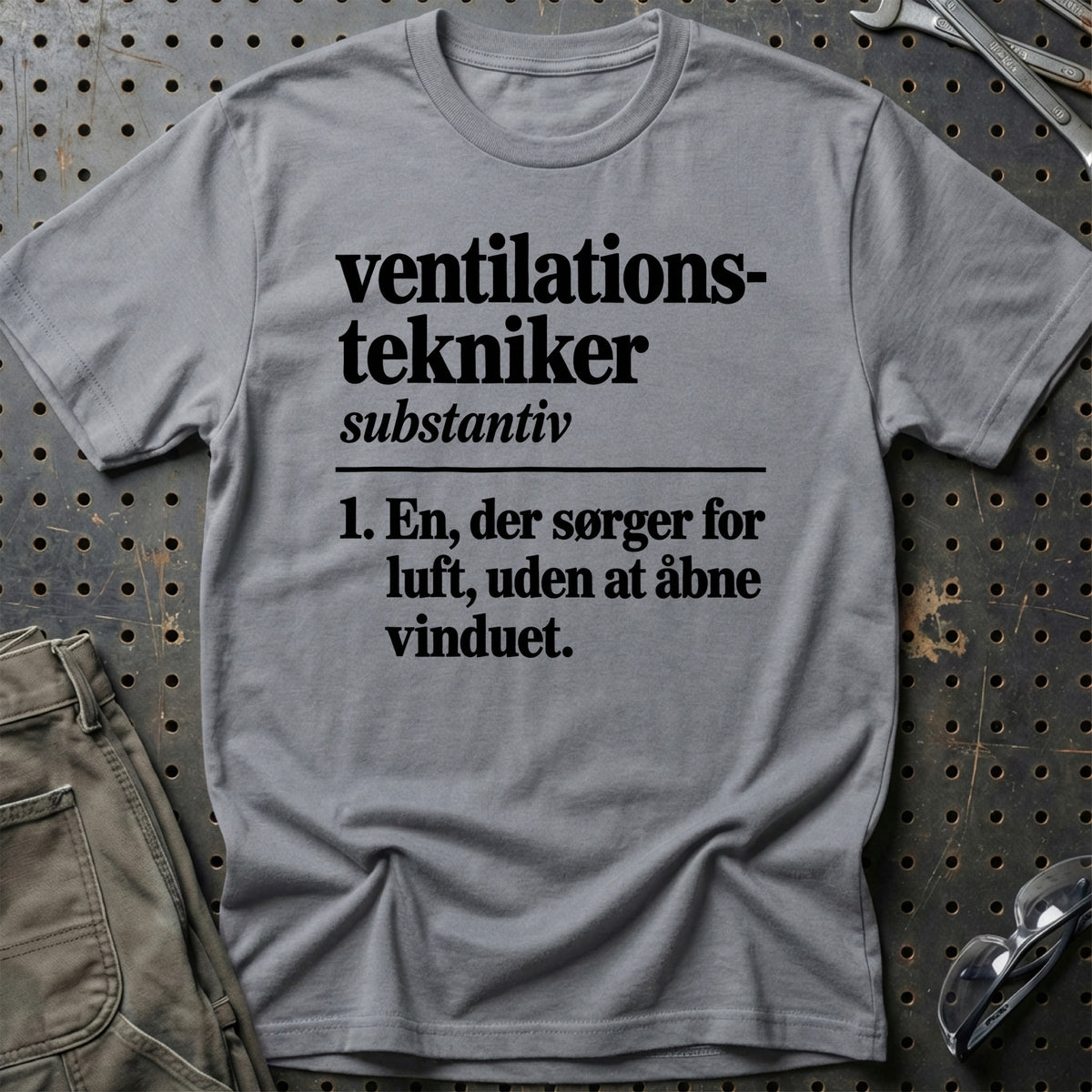 
Ventilationstekniker – Definition T-Shirt – Grå Sport