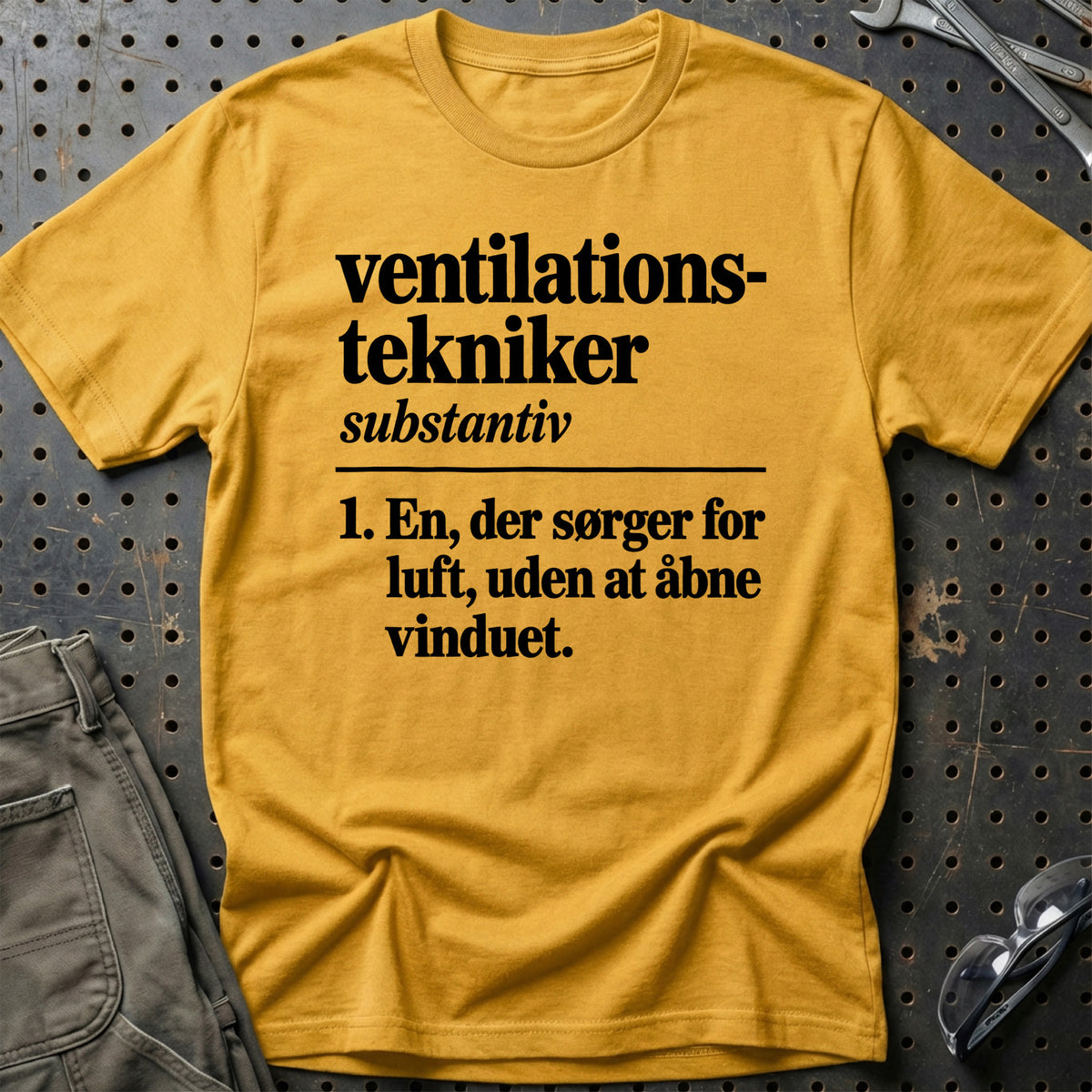 
Ventilationstekniker – Definition T-Shirt – Guld