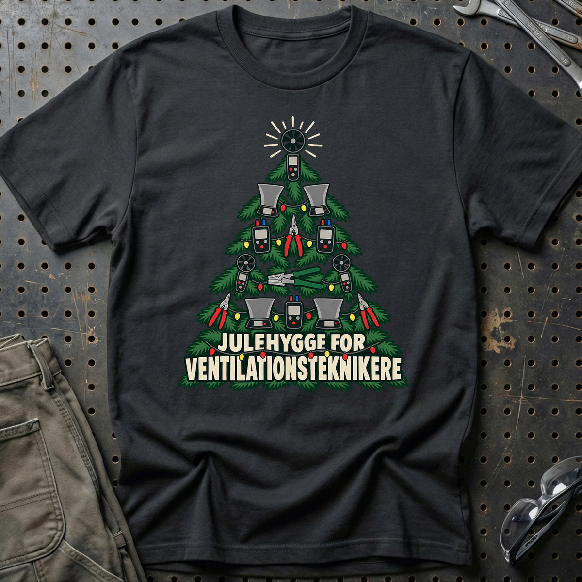 
Ventilationstekniker – Julehygge – Unisex T-Shirt – Sort