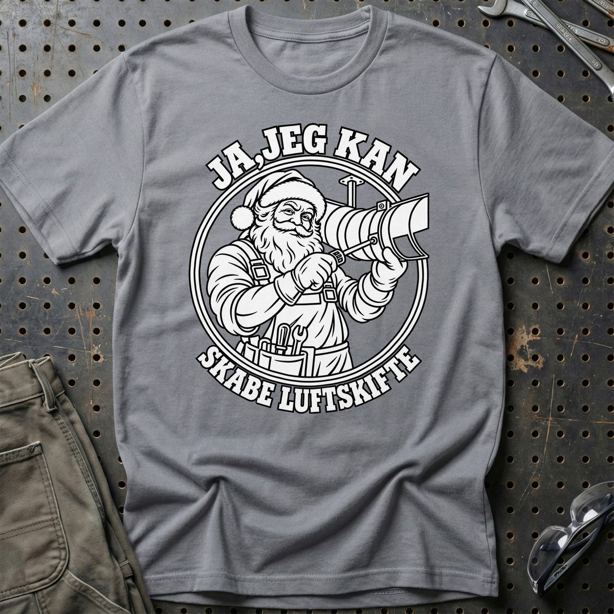 
Ventilationstekniker – Santa Kan Det – Jul T-Shirt – Grå Sport