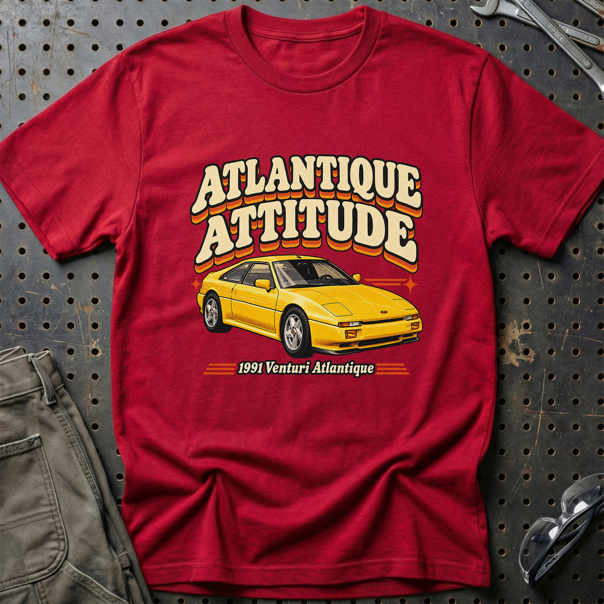 
Venturi Atlantique 1991 – Atlantique Attitude T-Shirt – Rød
