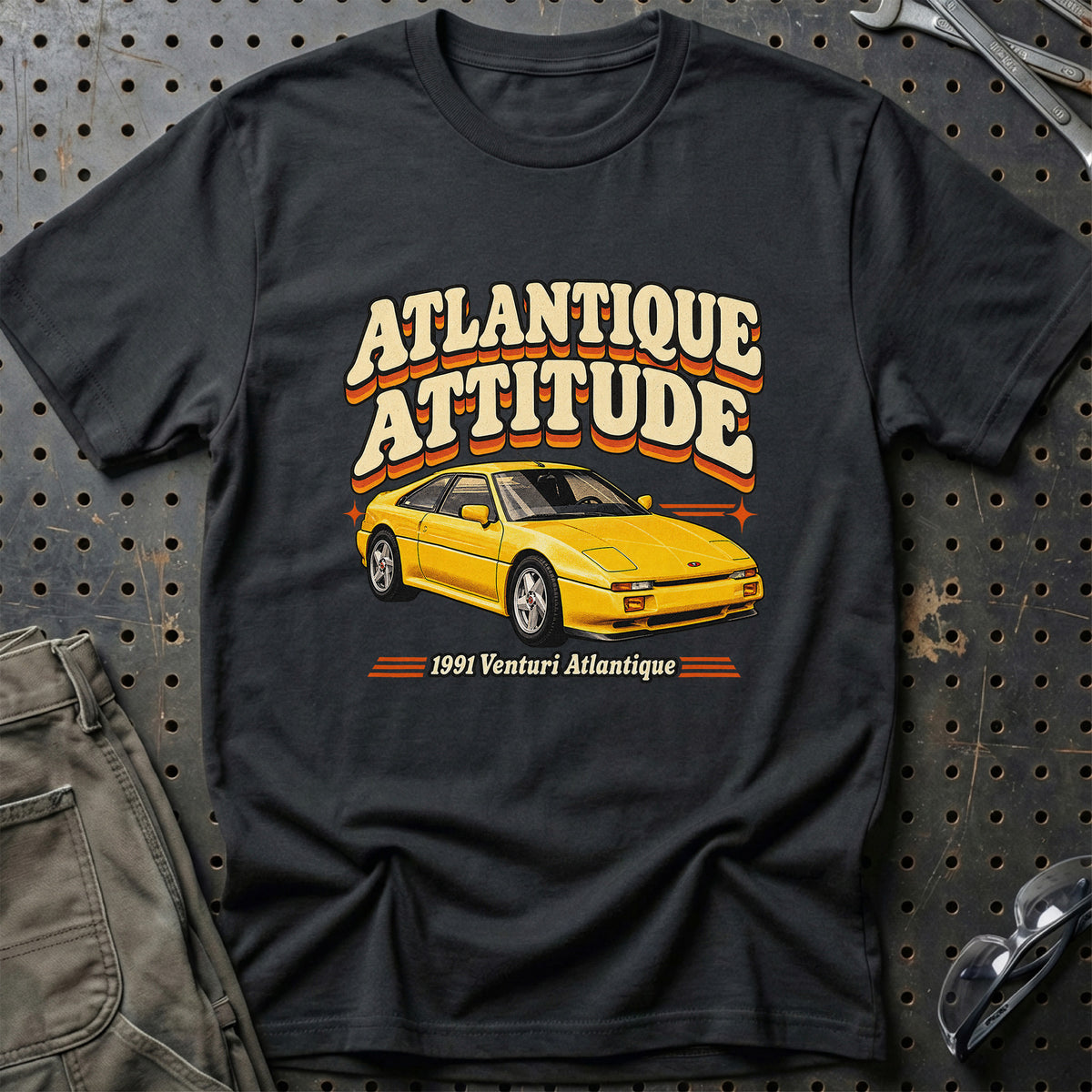 
Venturi Atlantique 1991 – Atlantique Attitude T-Shirt – Sort