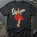Vespa Retro Pinup T-Shirt – Sort