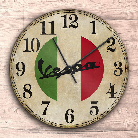 Vespa Vægur Rundt-Clock-Vespa-Garage Culture Shop- garage - man cave - merchandise