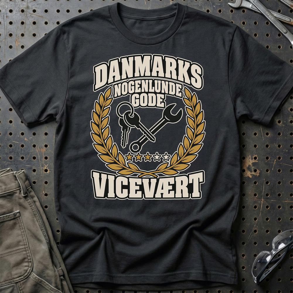 
Produktbillede af Vicevært – Danmarks Nogenlunde Gode T-Shirt