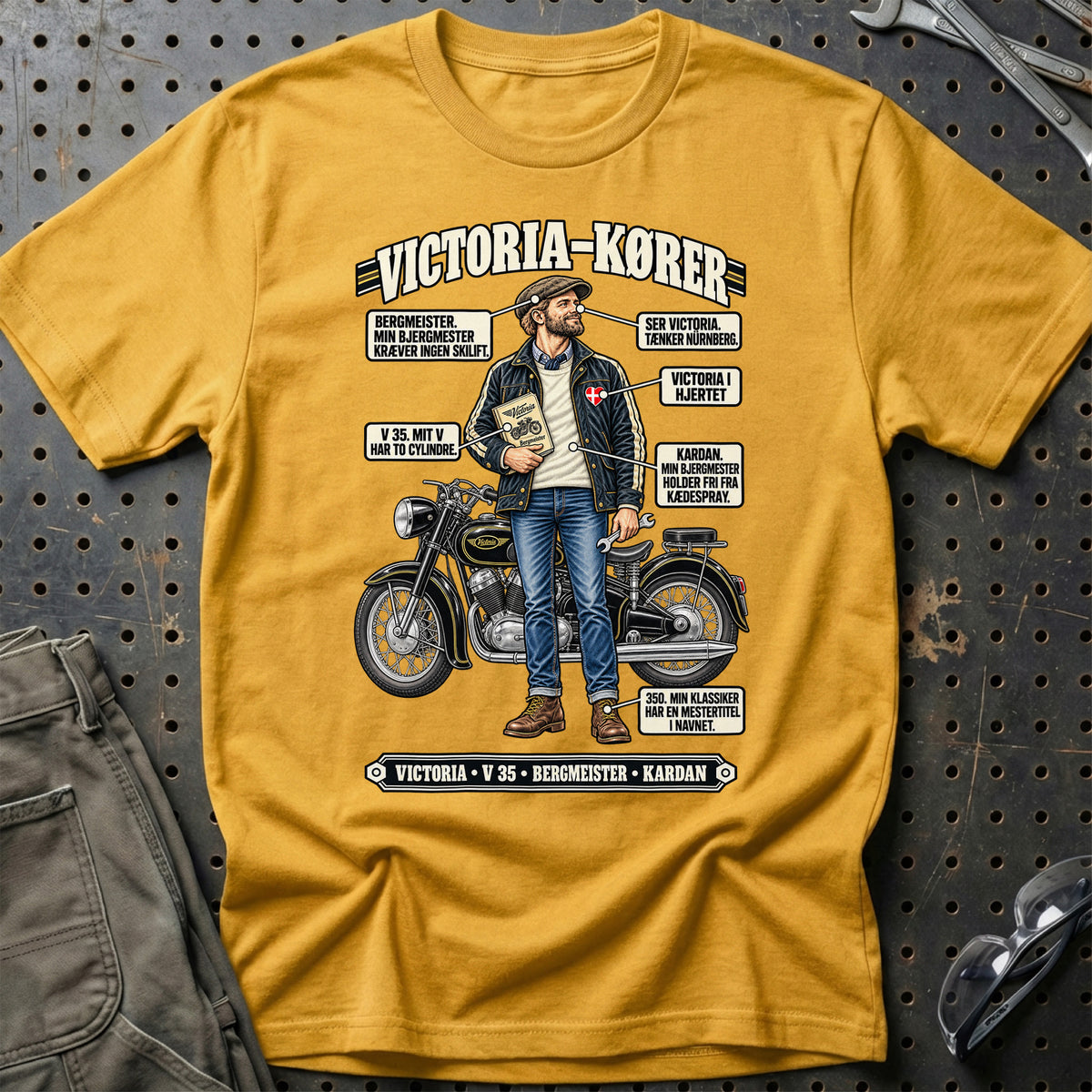 
Victoria-Kører T-Shirt – Guld