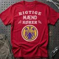 Victoria Rigtige Mænd Kører T-Shirt-Beklædning-Victoria-Rød-S-Garage Culture Shop- garage - man cave - merchandise
