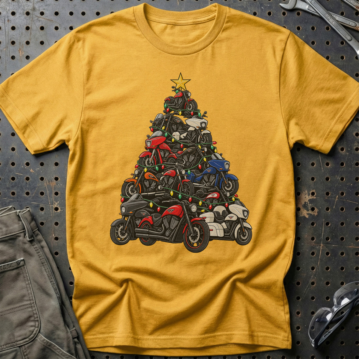 Victory Juletræ T-Shirt – Guld