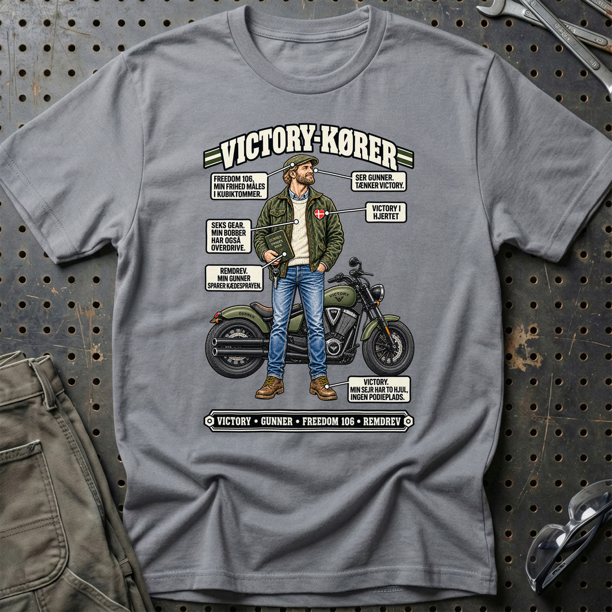 
Victory-Kører T-Shirt – Grå Sport
