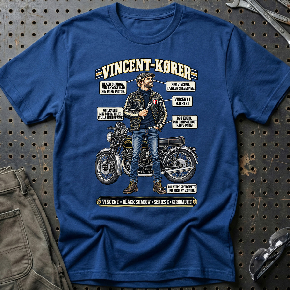 
Vincent-Kører T-Shirt – Blå Royal