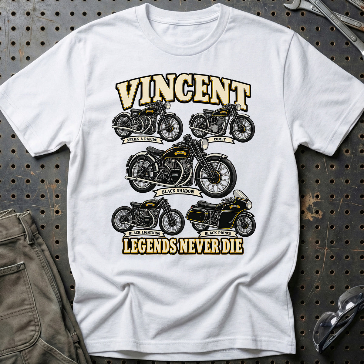 
Produktbillede af Vincent Legends Never Die T-Shirt