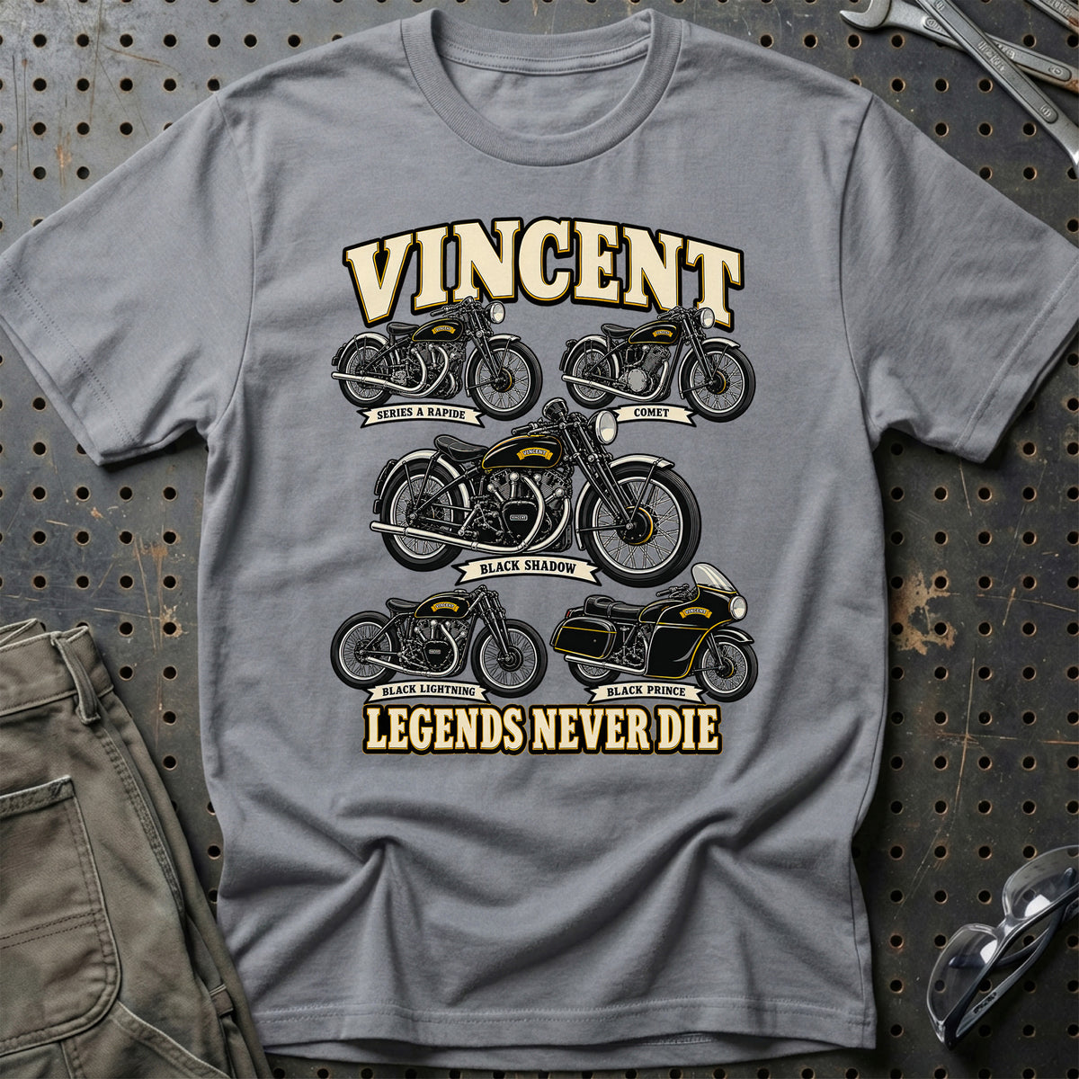 
Produktbillede af Vincent Legends Never Die T-Shirt