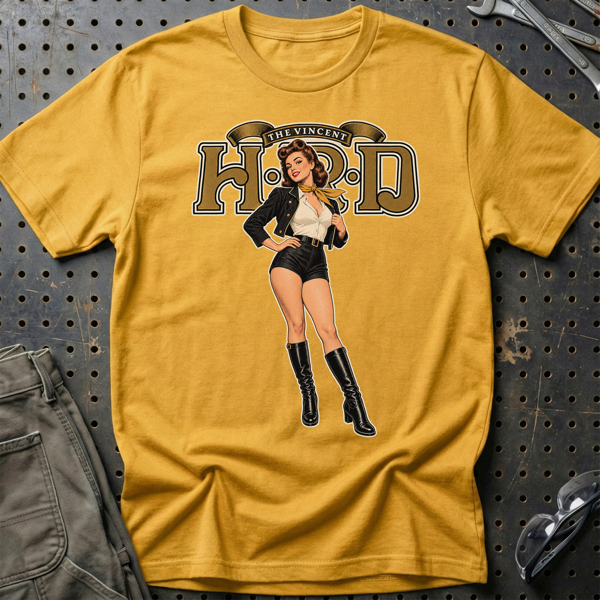 
Produktbillede af Vincent Retro Pinup T-Shirt