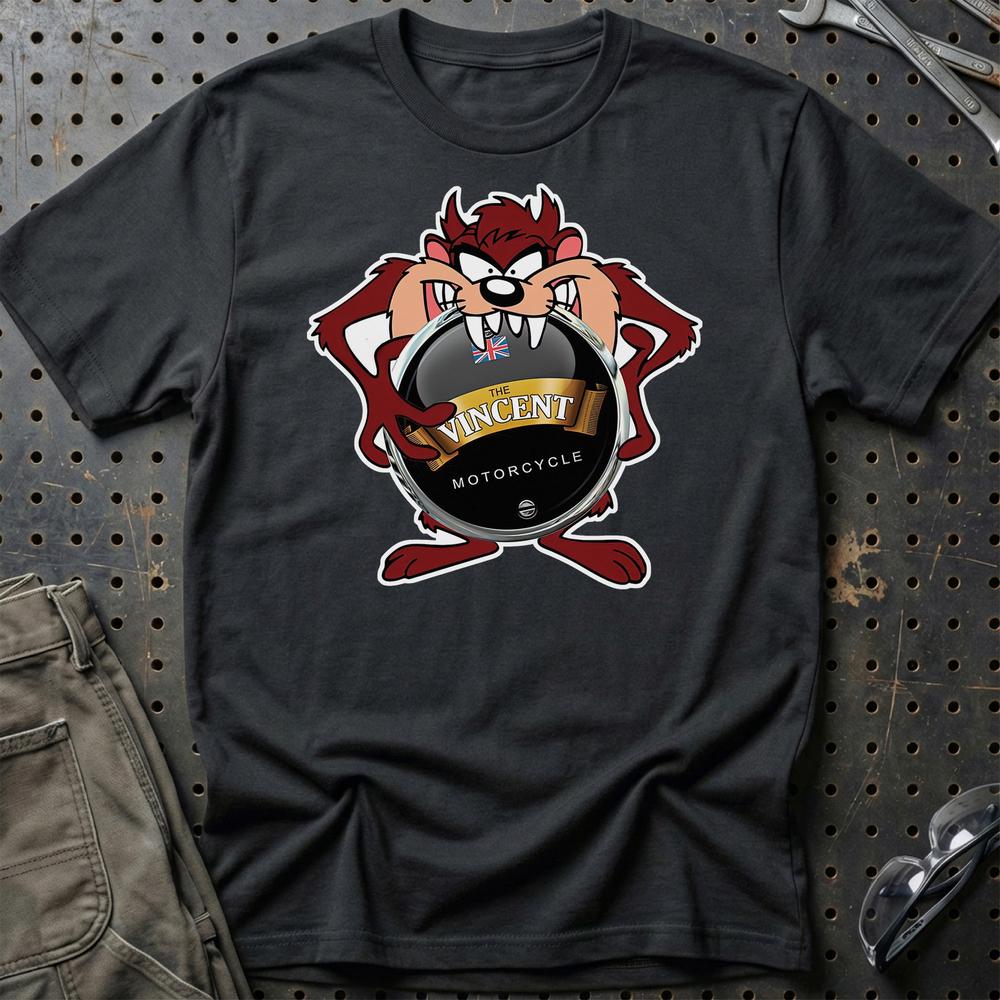 Vincent TAZ T-Shirt-Beklædning-Vincent-Sort-S-Garage Culture Shop- garage - man cave - merchandise