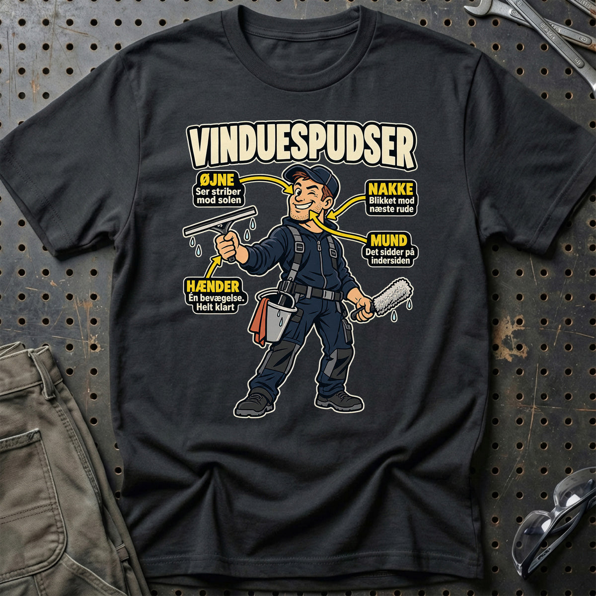 Vinduespudser – Anatomi T-Shirt-Beklædning-Garage Culture-Sort-S-Garage Culture Shop- garage - man cave - merchandise
