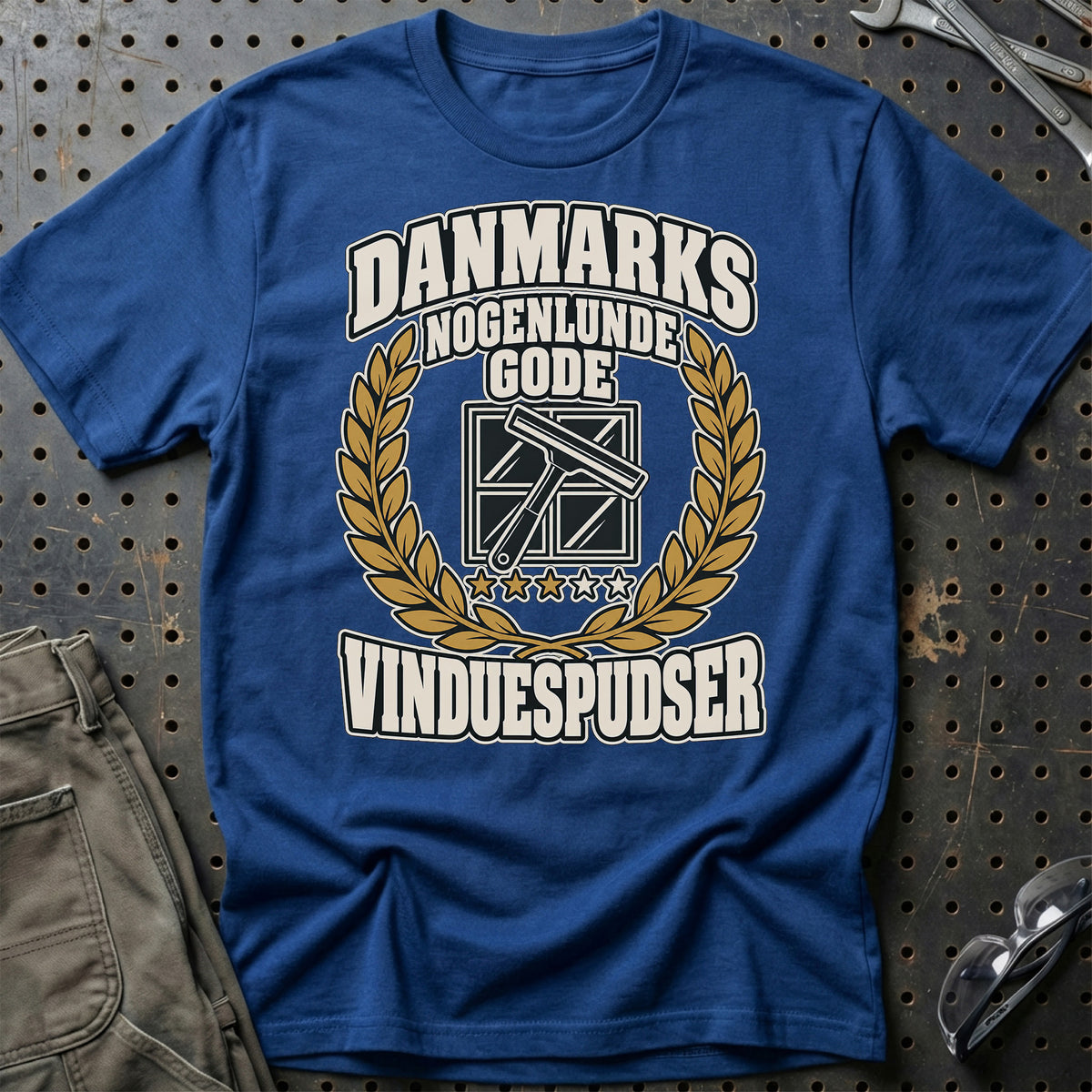 Vinduespudser – Danmarks Nogenlunde Gode T-Shirt – Blå Royal