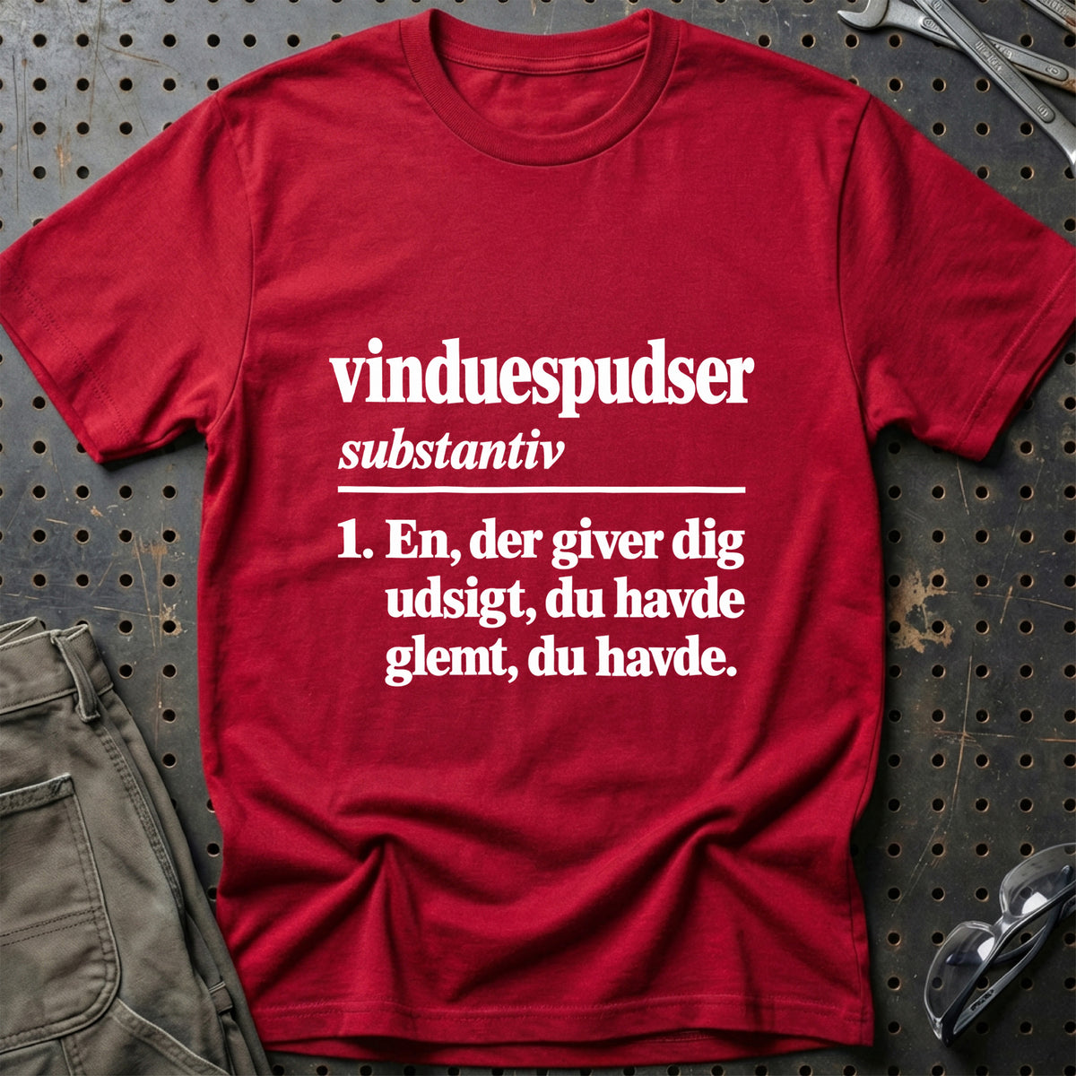 
Vinduespudser – Definition T-Shirt – Rød