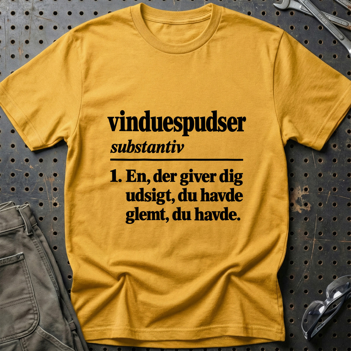 
Vinduespudser – Definition T-Shirt – Guld