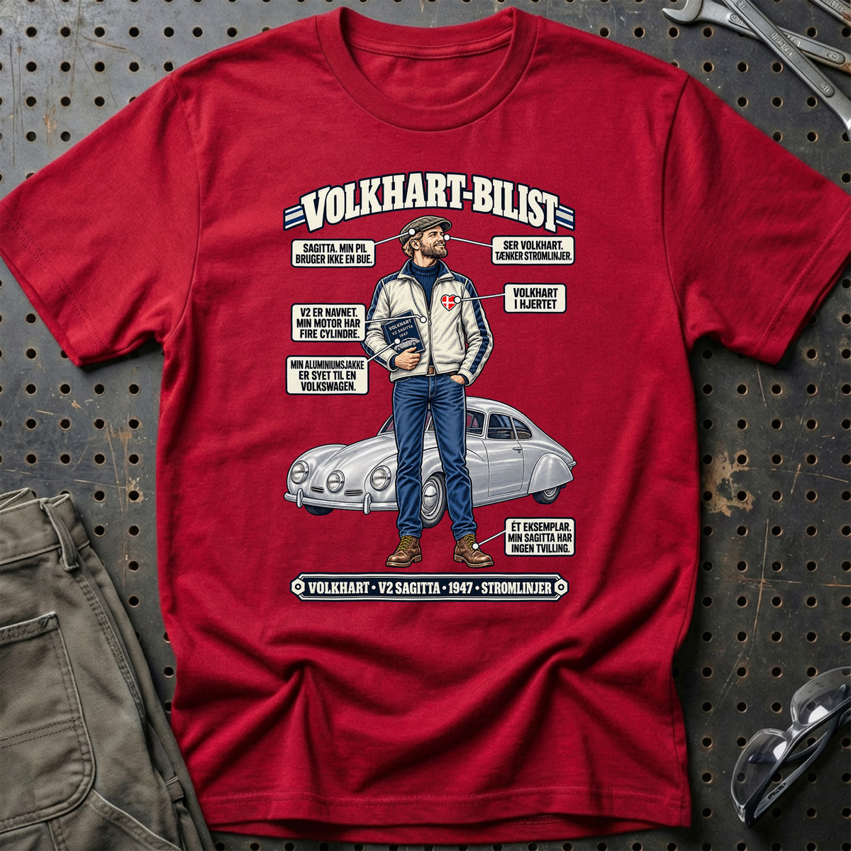 
Volkhart-Bilist T-Shirt – Rød