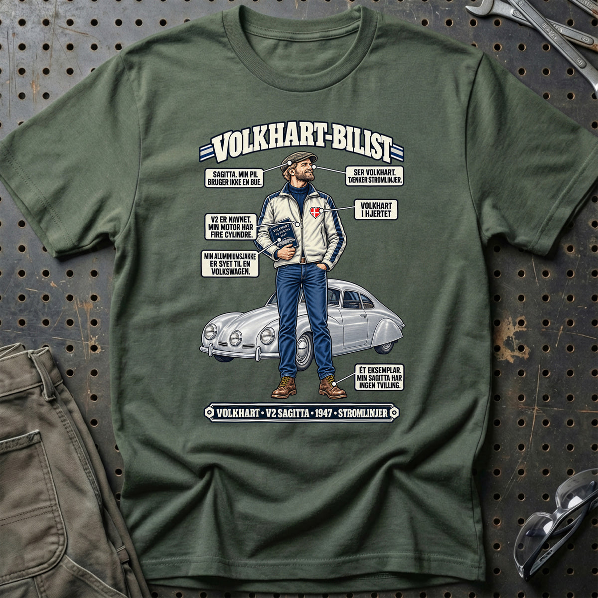 
Volkhart-Bilist T-Shirt – Grøn Militær