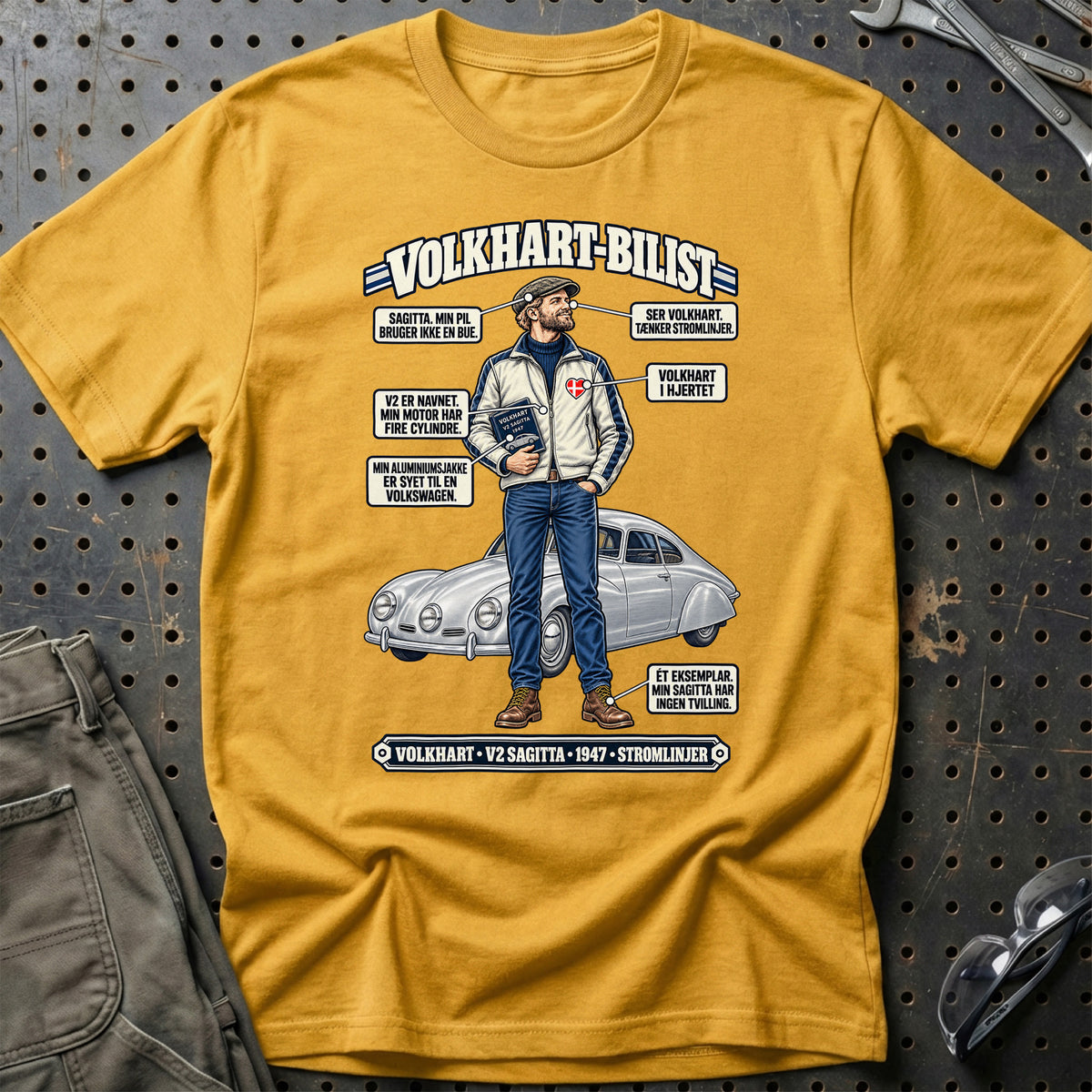 
Volkhart-Bilist T-Shirt – Guld