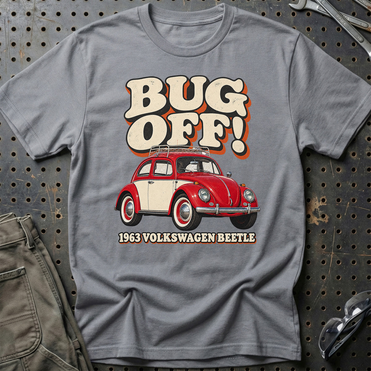 
Volkswagen Beetle 1963 – Bug Off T-Shirt – Grå Sport