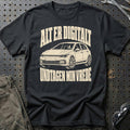 
Volkswagen Golf VIII – Alt er digitalt undtagen min vrede – Unisex T-Shirt – Sort