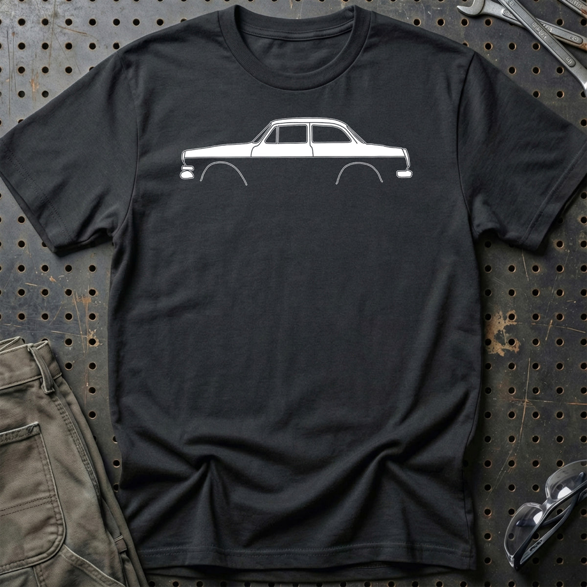 
Volkswagen VW 1500 Notchback Silhuet T-Shirt – Sort