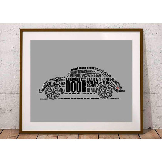 Volkswagen VW Beetle Skilte, Musemåtte, Dørmåtte , Plakat-Skilte-VW-Garage Culture Shop- garage - man cave - merchandise