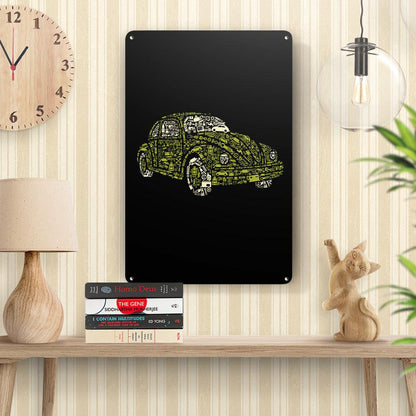 Volkswagen VW Beetle Skilte, Musemåtte, Dørmåtte-Skilte-VW-Garage Culture Shop- garage - man cave - merchandise