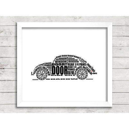 Volkswagen VW Beetle Skilte, Musemåtte, Dørmåtte-Skilte-VW-Garage Culture Shop- garage - man cave - merchandise