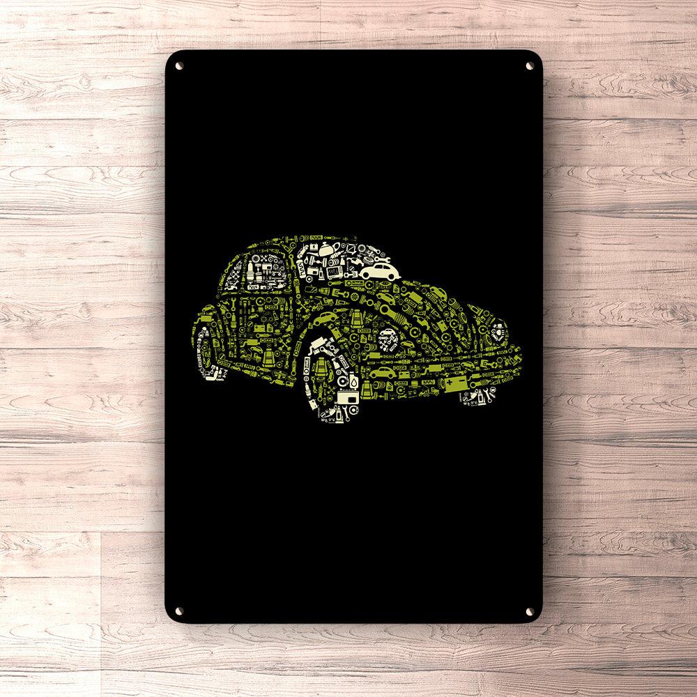 Volkswagen VW Beetle Skilte, Musemåtte, Dørmåtte-Skilte-VW-Garage Culture Shop- garage - man cave - merchandise