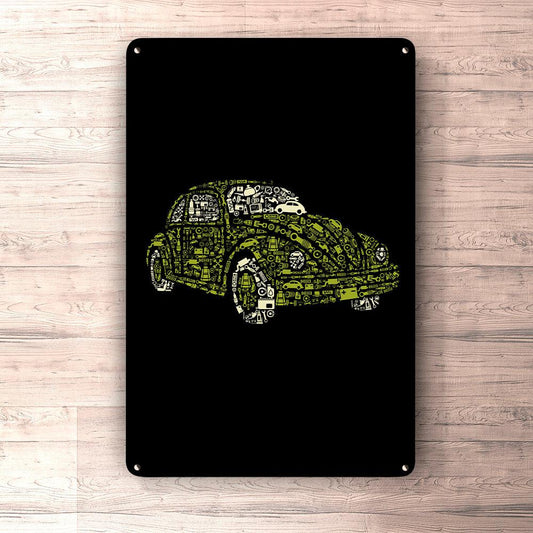 Volkswagen VW Beetle Skilte, Musemåtte, Dørmåtte-Skilte-VW-Garage Culture Shop- garage - man cave - merchandise