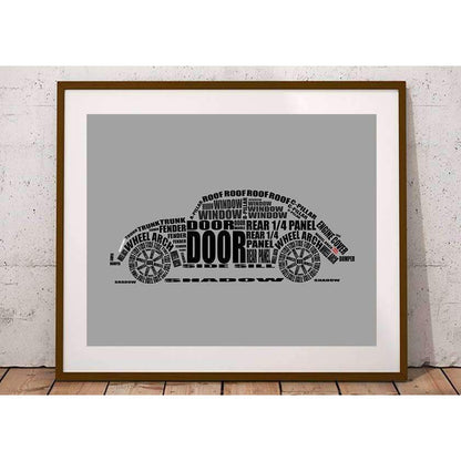 Volkswagen VW Beetle Skilte, Musemåtte, Dørmåtte-Skilte-VW-Garage Culture Shop- garage - man cave - merchandise