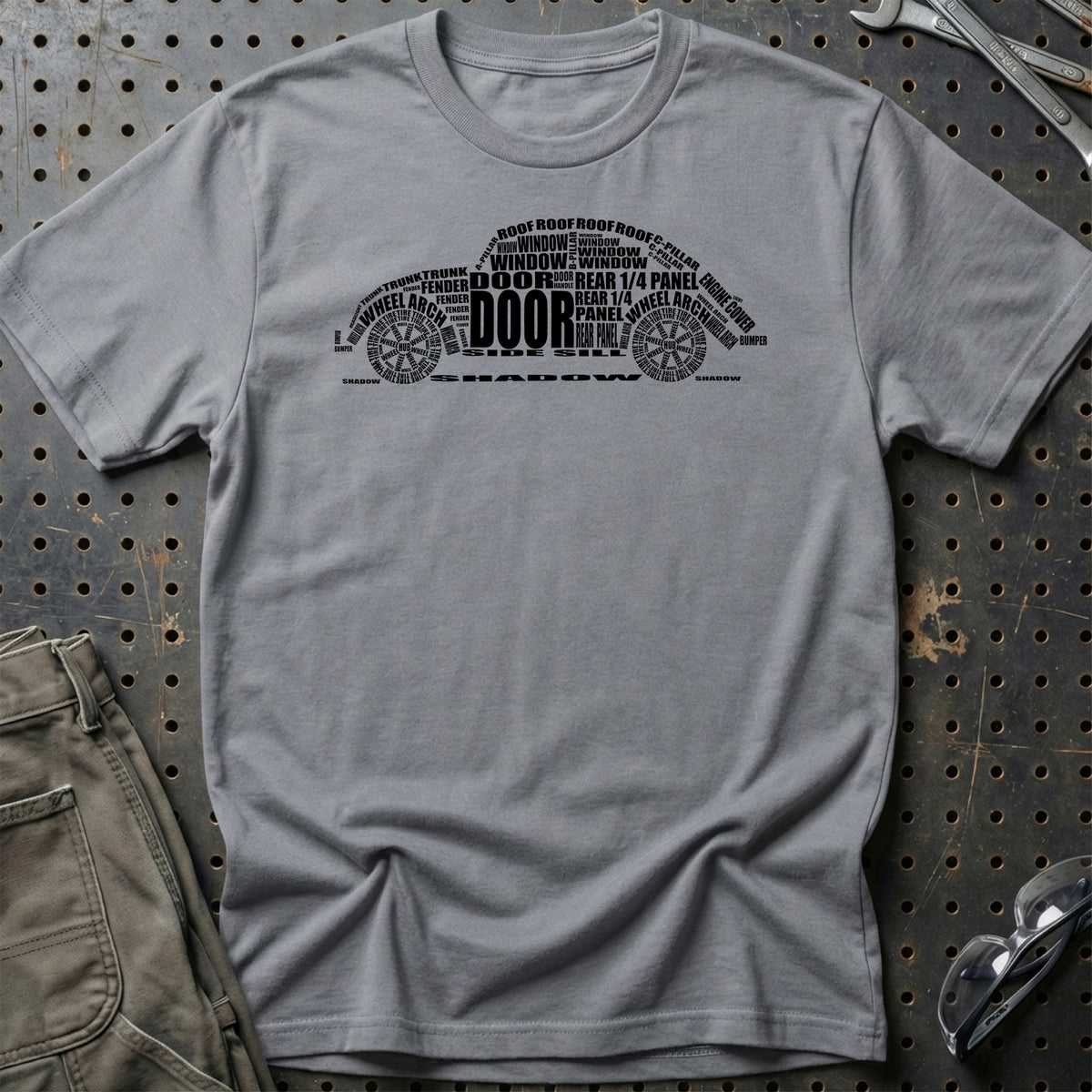 
Volkswagen VW Beetle T-Shirt – Grå Sport
