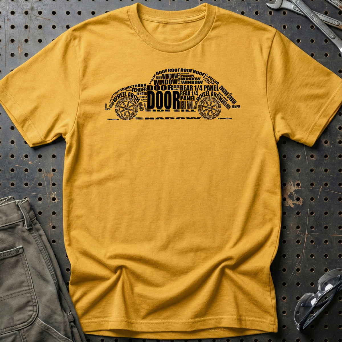 
Volkswagen VW Beetle T-Shirt – Guld