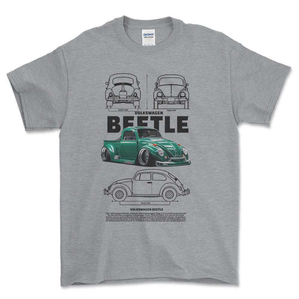 Volkswagen VW Beetle - Unisex T-Shirt-Beklædning-VW-Garage Culture Shop- garage - man cave - merchandise