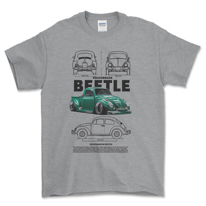 Volkswagen VW Beetle - Unisex T-Shirt-Beklædning-VW-Garage Culture Shop- garage - man cave - merchandise