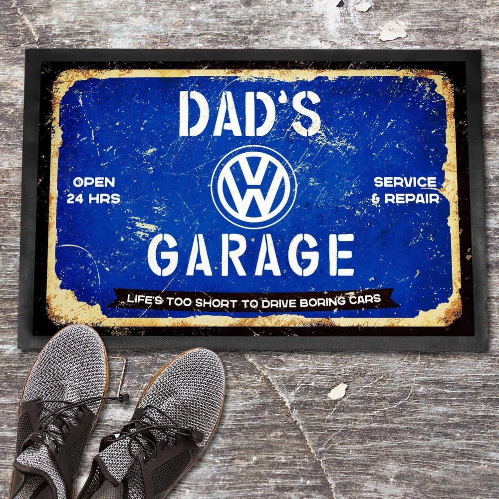 Volkswagen VW Dads Garage Dørmåtte-Dørmåtte-VW-Garage Culture Shop- garage - man cave - merchandise