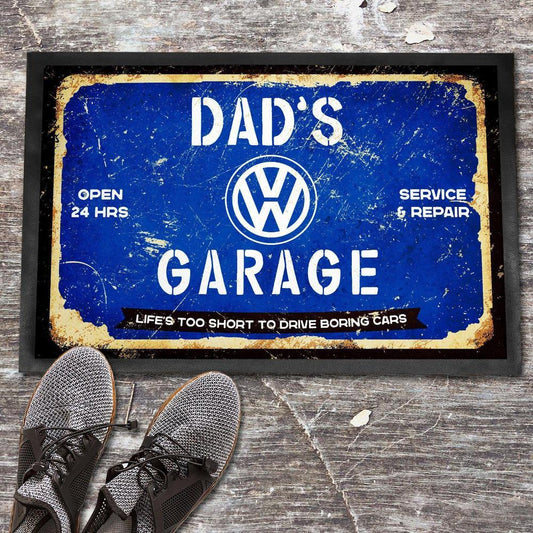 Volkswagen VW Dads Garage Dørmåtte-Dørmåtte-VW-Garage Culture Shop- garage - man cave - merchandise