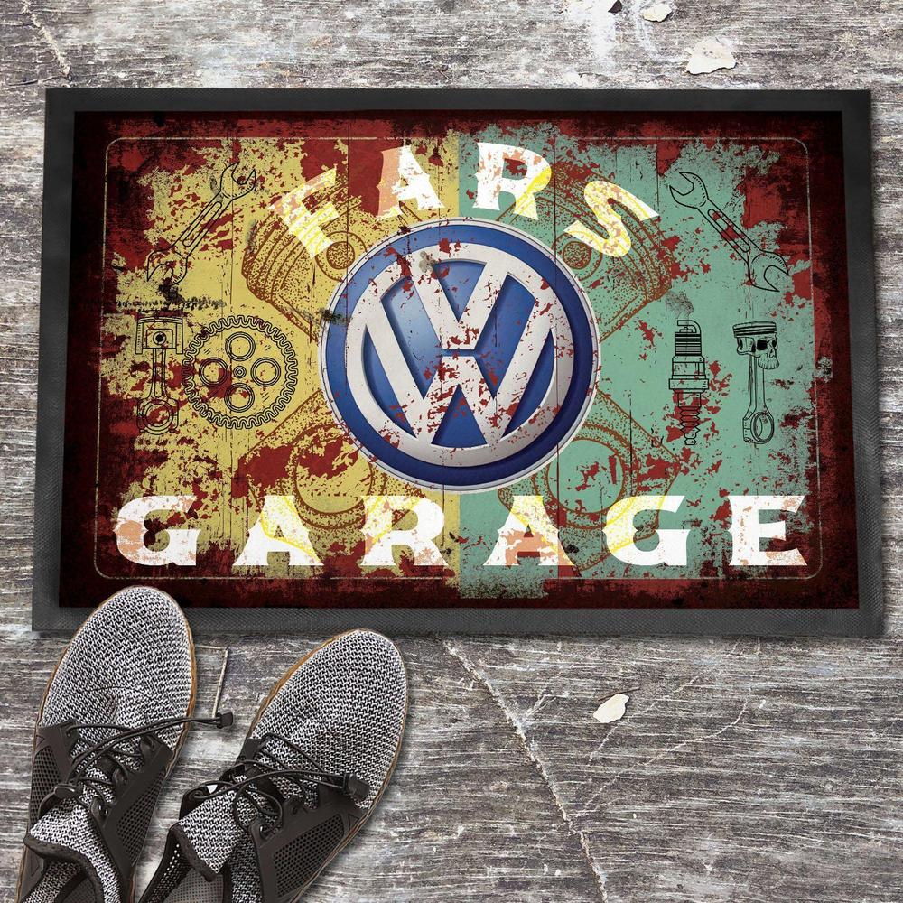 Volkswagen VW Fars Garage Vintage Dørmåtte-Dørmåtte-VW-Garage Culture Shop- garage - man cave - merchandise
