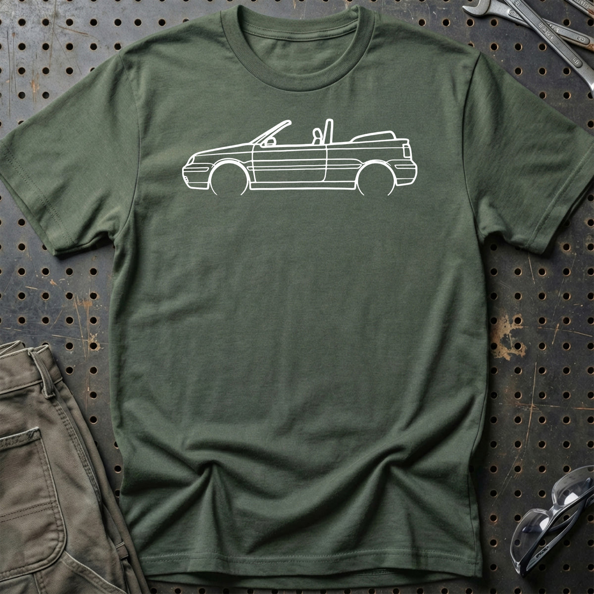 
Produktbillede af Volkswagen VW Golf 4 Convertible 1998 Outline T-Shirt