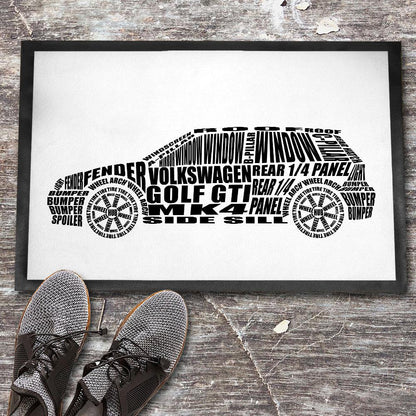 Volkswagen VW Golf Gti Mk4 Skilte, Musemåtte, Dørmåtte , Plakat-Skilte-VW-Garage Culture Shop- garage - man cave - merchandise