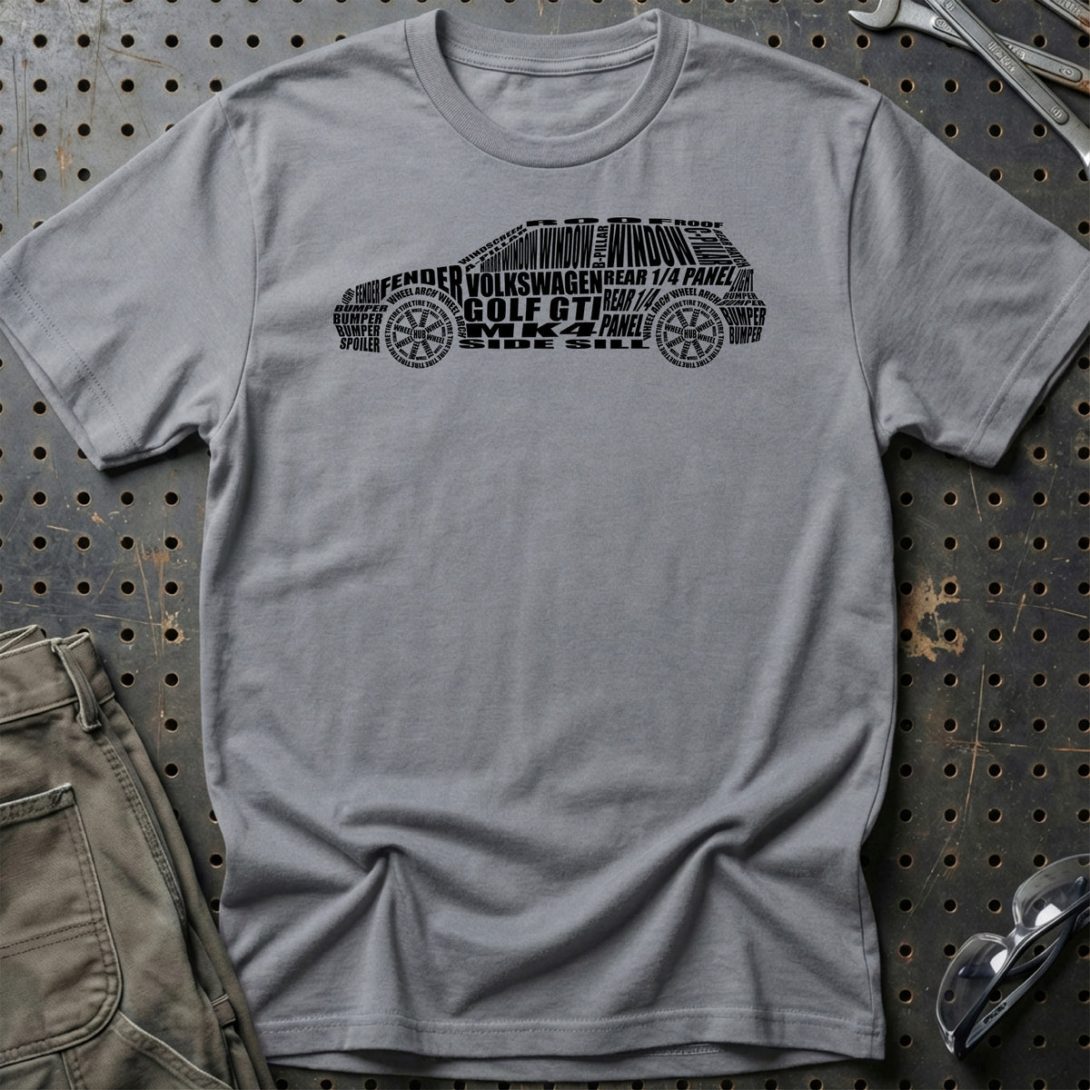 
Volkswagen VW Golf Gti Mk4 T-Shirt – Grå Sport